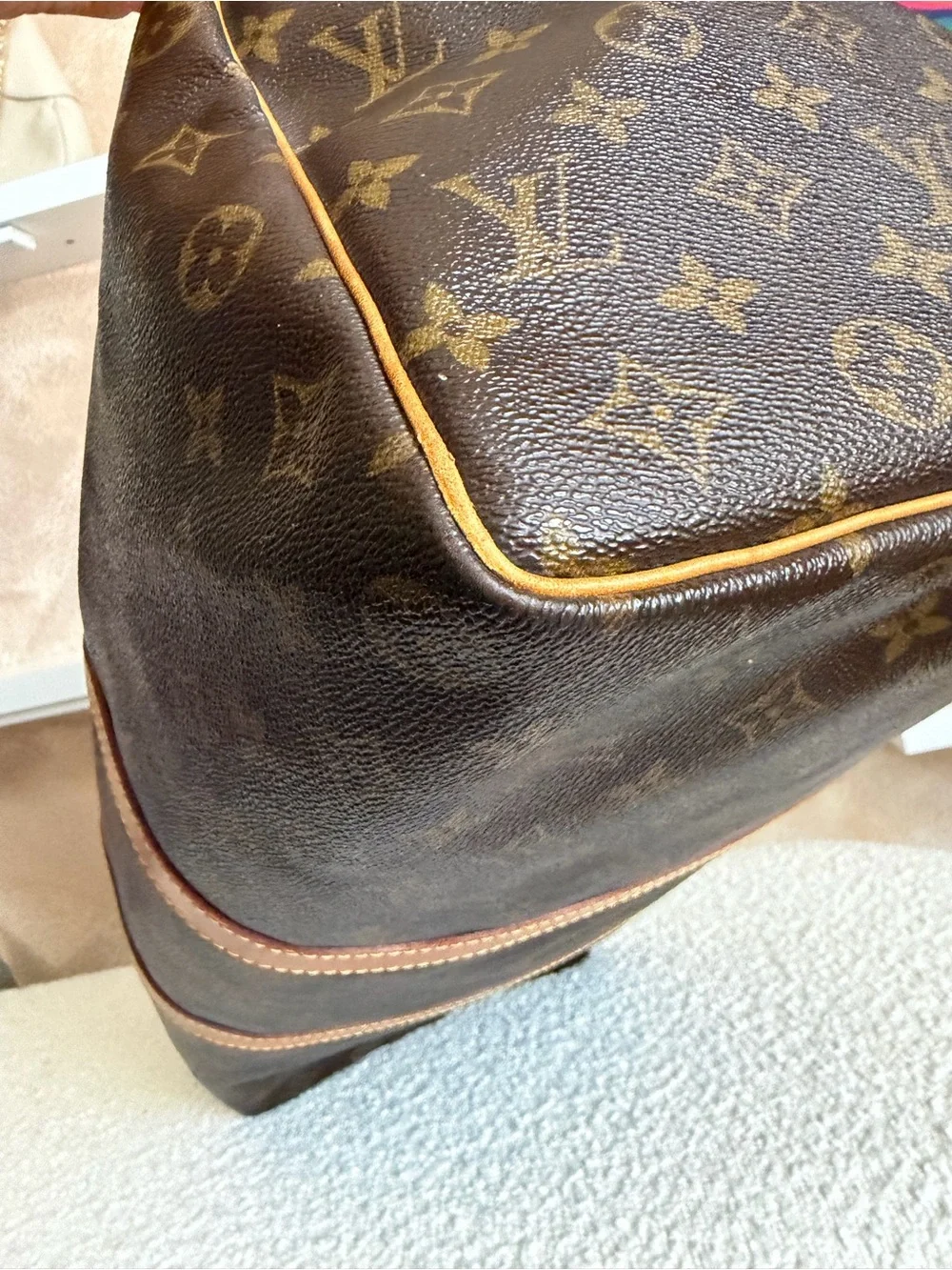 Louis Vuitton Brown Monogram Keepall 50